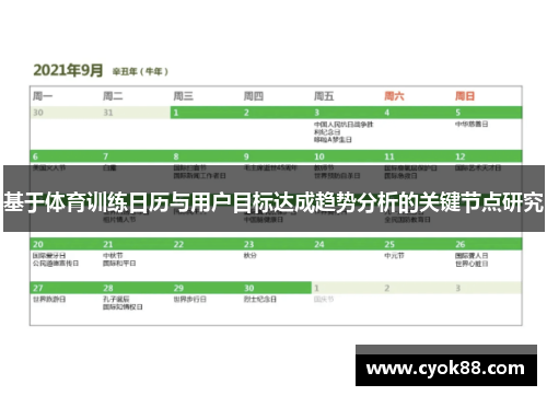 基于体育训练日历与用户目标达成趋势分析的关键节点研究